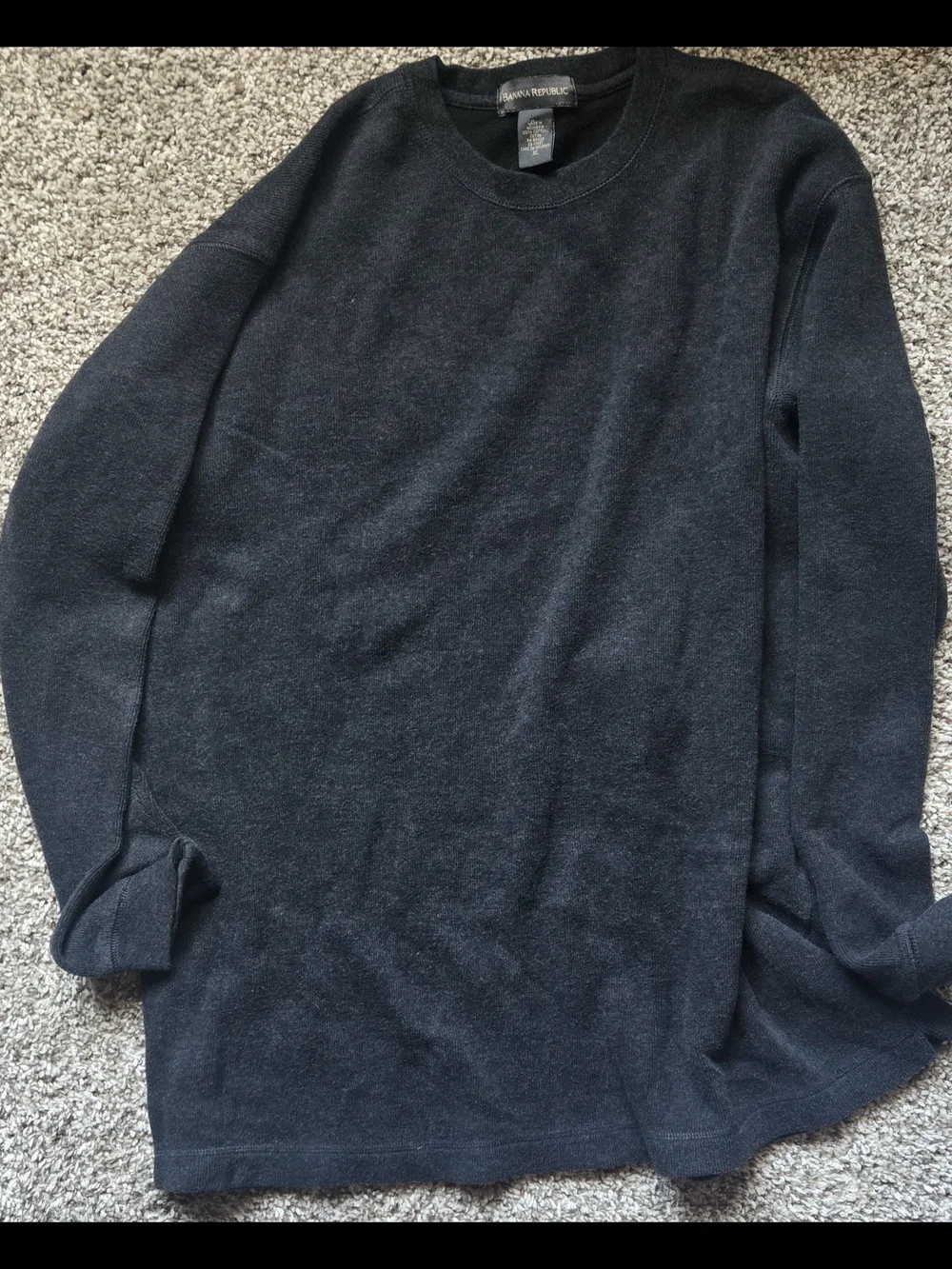 Banana Republic Mens XL Black Crewneck Sweater